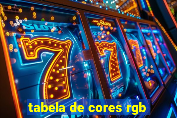 tabela de cores rgb